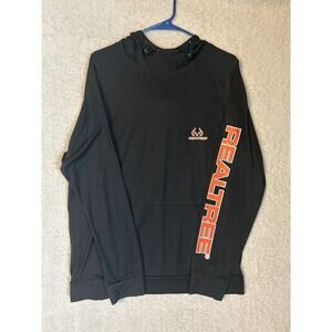 Realtree Logo Hoodie Men’s Lightweight Solid Pullover Large